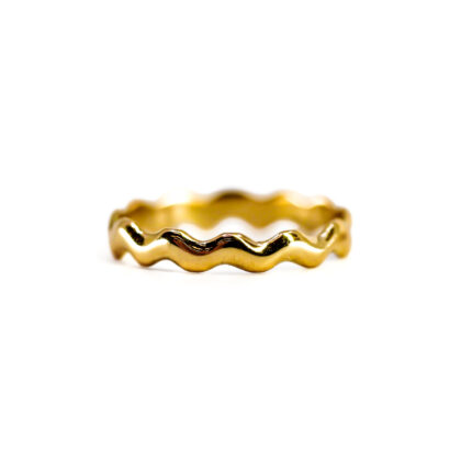 Monty's 9ct Yellow Gold Wave Band Ring | 1.0g #71987