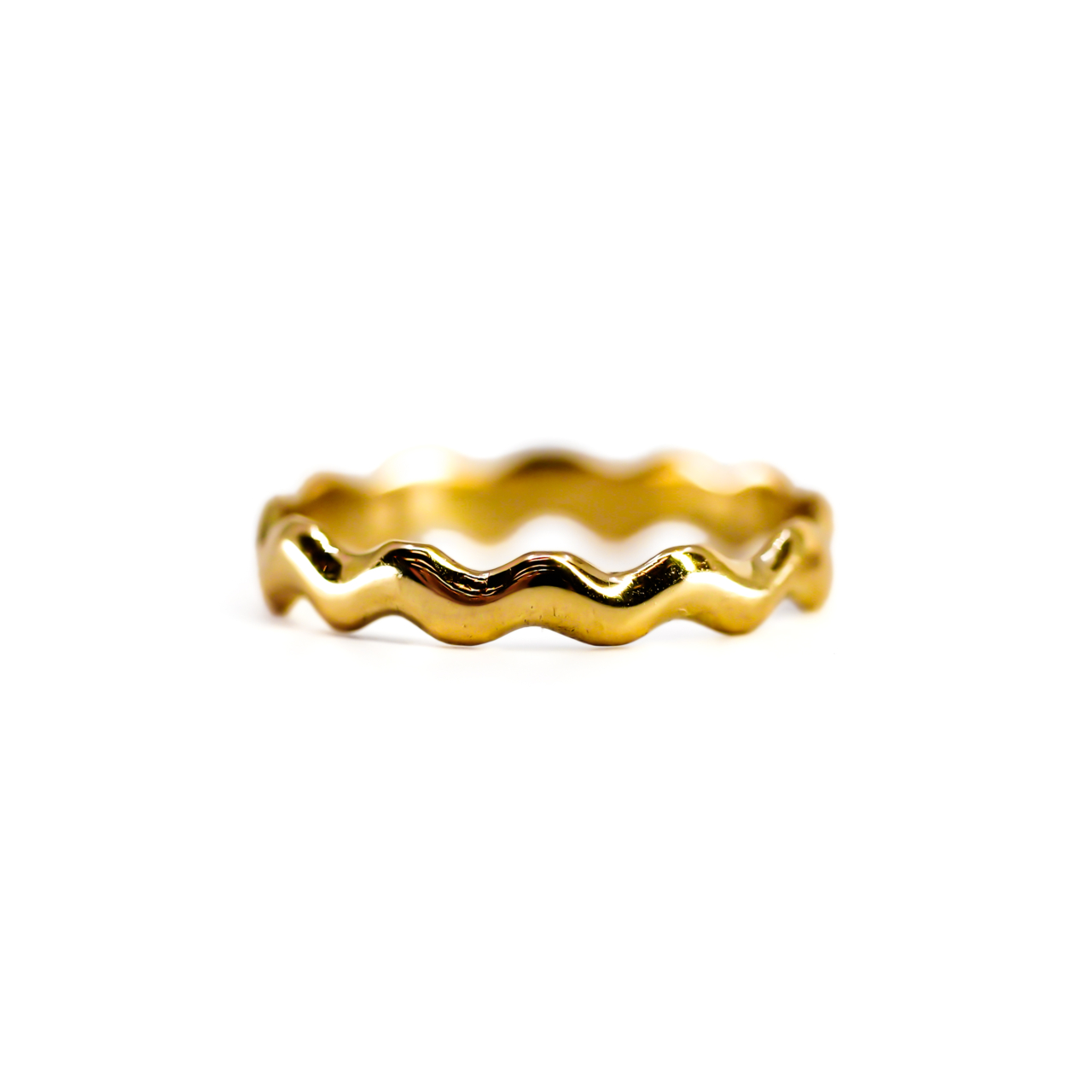 9ct Yellow Gold Wave Band Ring | 1.0g #71987 9ct Yellow Gold Wave Band Ring | 1.0g #71987