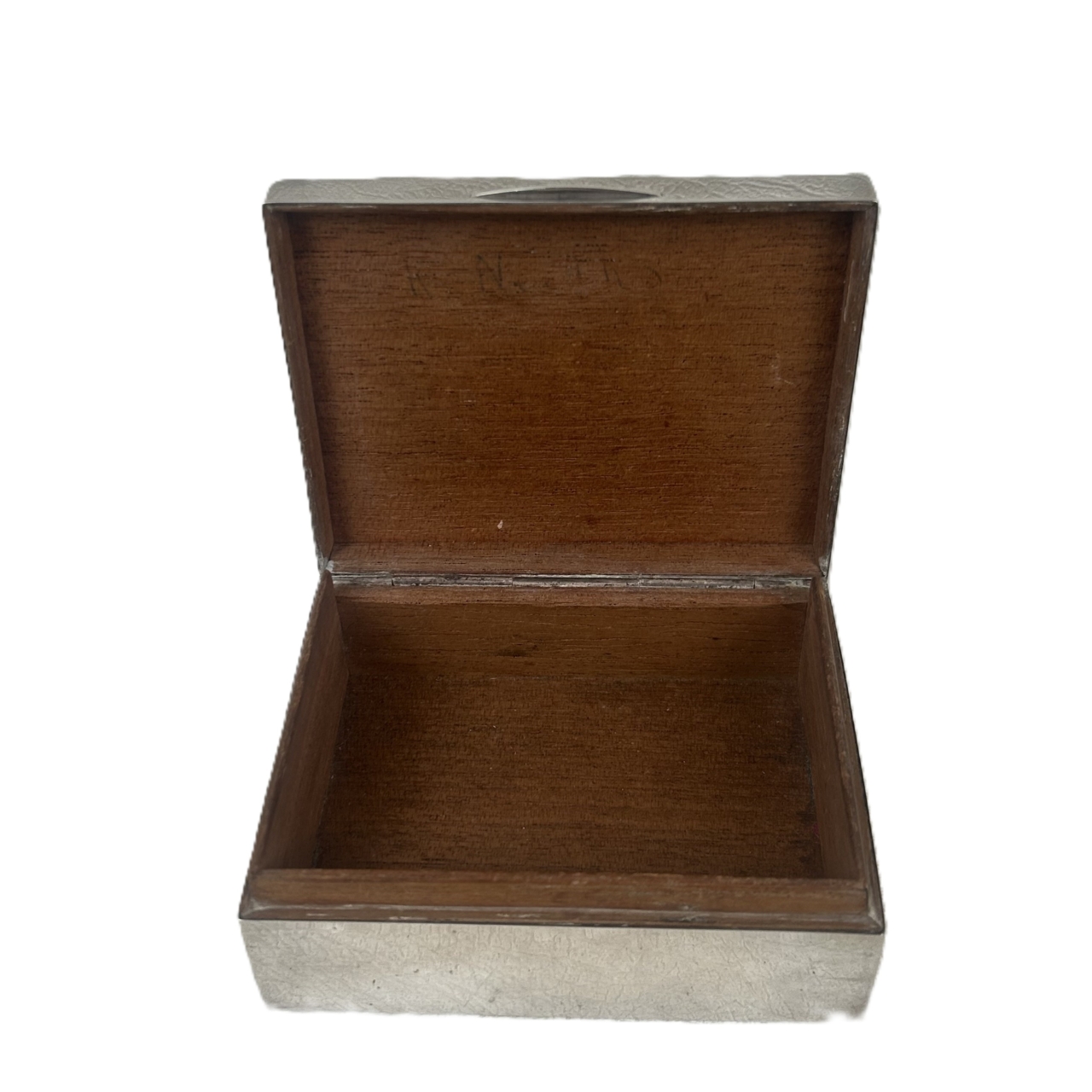 Antique Sterling Silver Cigarette Box | W.H. Haseler | Birmingham 1927 #66265 Antique Sterling Silver Cigarette Box | W.H. Haseler | Birmingham 1927 #66265 - Image 4