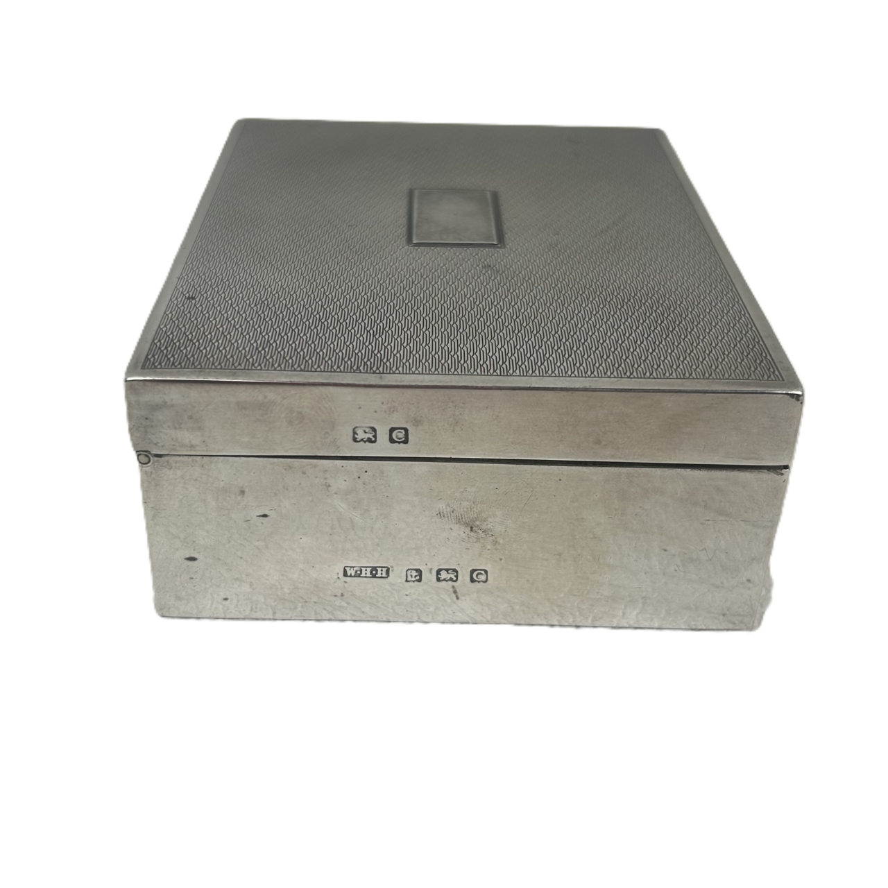 Antique Sterling Silver Cigarette Box | W.H. Haseler | Birmingham 1927 #66265 Antique Sterling Silver Cigarette Box | W.H. Haseler | Birmingham 1927 #66265 - Image 5