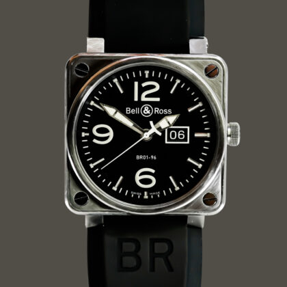Bell & Ross BR 01-96 Grande Date Automatic Watch | BR01-96-S-01929 | Box & Card #72059