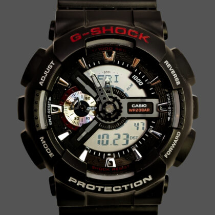 Monty's Casio G-Shock GA-110 | Module 5146 | Black Analog-Digital Watch #71742