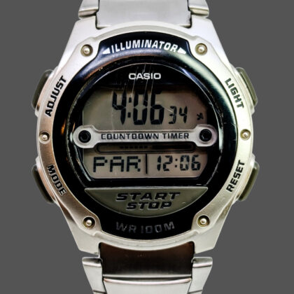 Monty's Casio W-756 Digital Watch | Module 3100 | 100M | Stainless Steel Band #47991