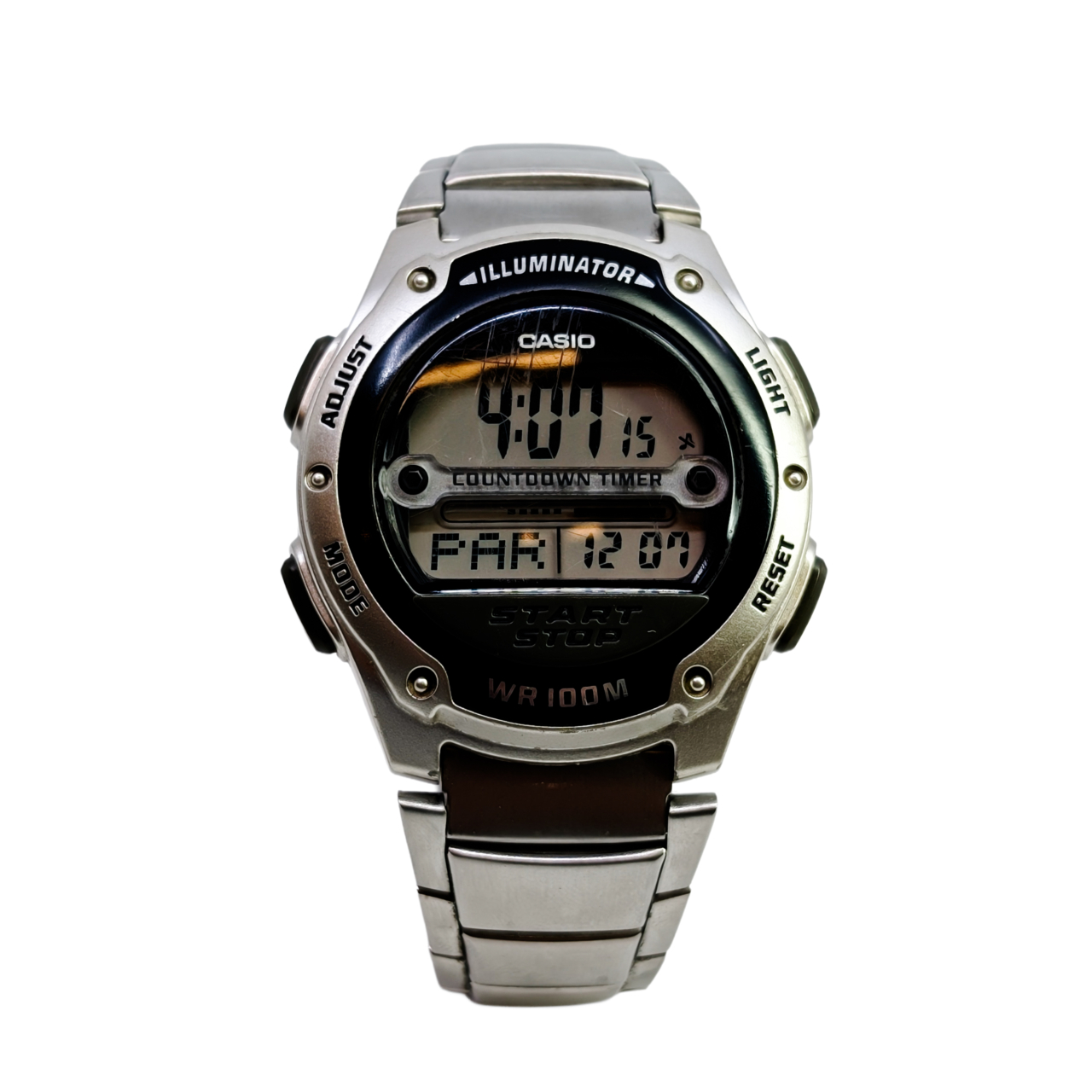 Casio W-756 Digital Watch | Module 3100 | 100M | Stainless Steel Band #47991 Casio W-756 Digital Watch | Module 3100 | 100M | Stainless Steel Band #47991 - Image 4