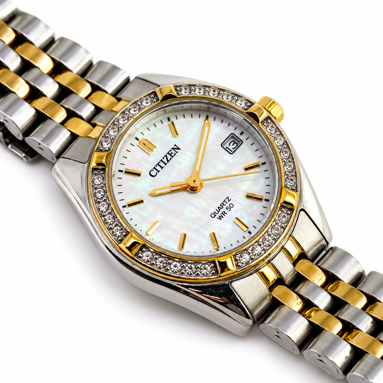 Citizen G012-S107041 Two-Tone Quartz Watch | 26mm | Mother-of-Pearl Dial #72079 Citizen G012-S107041 Two-Tone Quartz Watch | 26mm | Mother-of-Pearl Dial #72079 - Image 2
