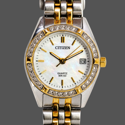 Citizen G012-S107041 Two-Tone Quartz Watch | 26mm | Mother-of-Pearl Dial #72079