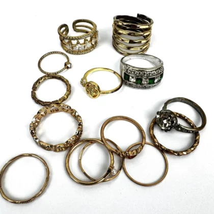 Collection of 14 Costume & Gold-Plated Rings | Mixed Styles #70187-6