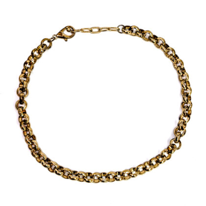 Monty's Gold-Plated Belcher Chain Necklace | 64.7g | 43-48cm | 11mm Wide #72049