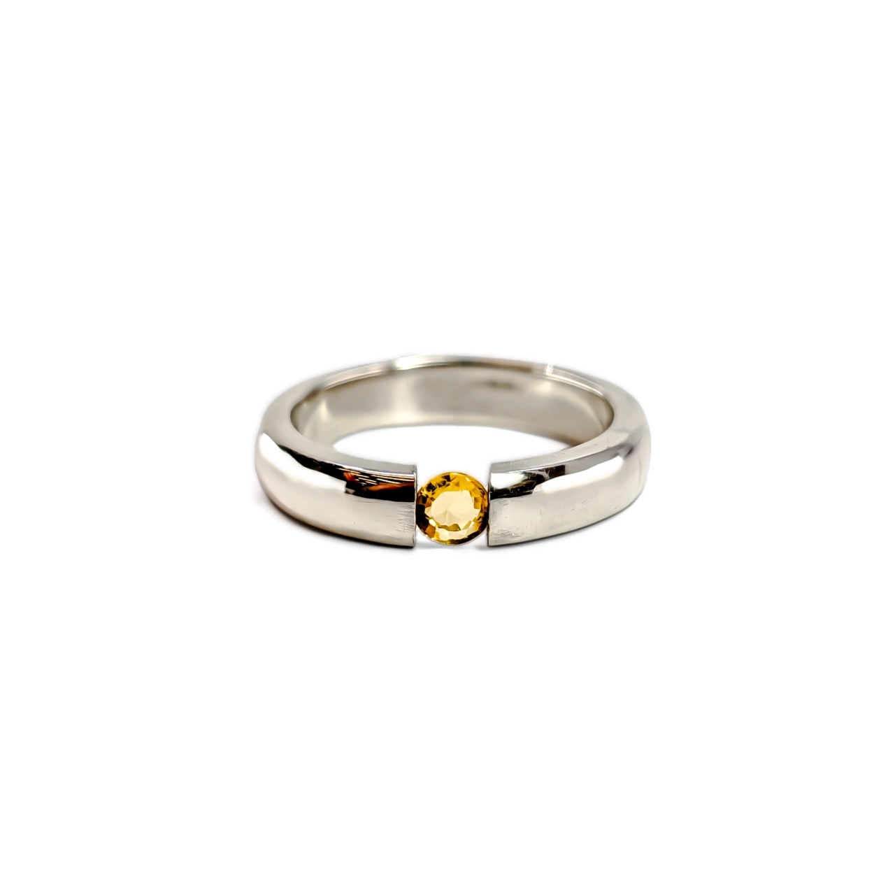 Handmade Sterling Silver Citrine Ring | 3.0g | Size H #72326-27 Handmade Sterling Silver Citrine Ring | 3.0g | Size H #72326-27