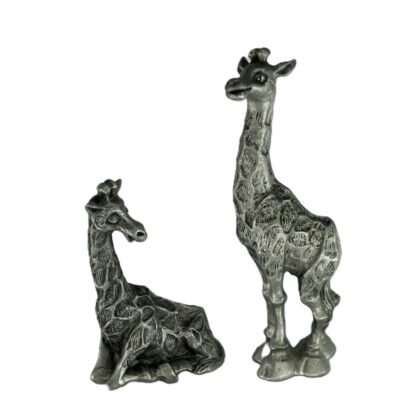 Hudson Pewter by Selangor Pewter Giraffe Pair | Noah’s Ark | 1981 #72011