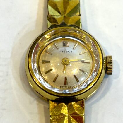 Ladies Tissot Gold-Plated Manual Watch | 17.5mm | 15cm | Parts/Repair #67896