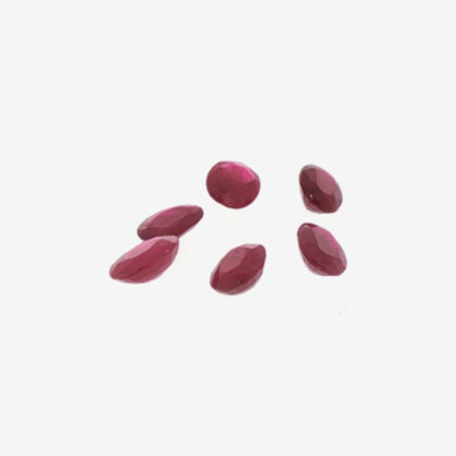 Natural Ruby | Slightly Pinkish Red | Approx. 0.425ct | 5.5 x 4mm #72326-22