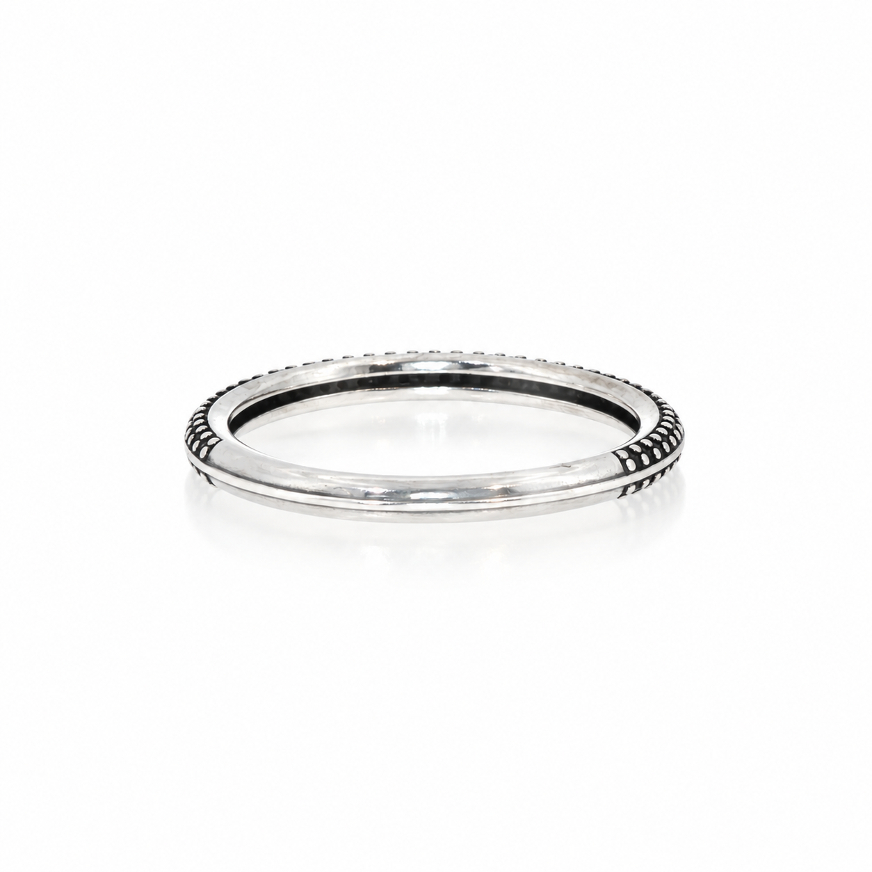 Pandora ME Black Pavé Ring | Sterling Silver | Size 54 / N #71923 Pandora ME Black Pavé Ring | Sterling Silver | Size 54 / N #71923 - Image 3
