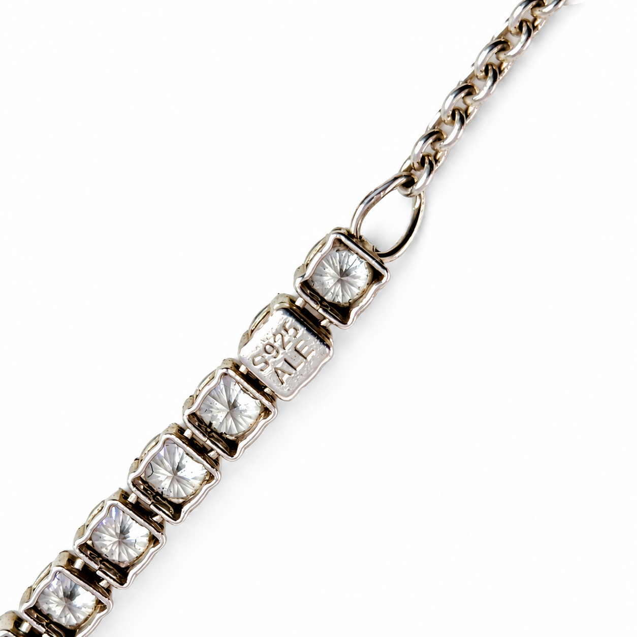 Pandora Sparkling Tennis Bracelet | Sterling Silver | Adjustable 16–18cm #72082 Pandora Sparkling Tennis Bracelet | Sterling Silver | Adjustable 16–18cm #72082 - Image 3