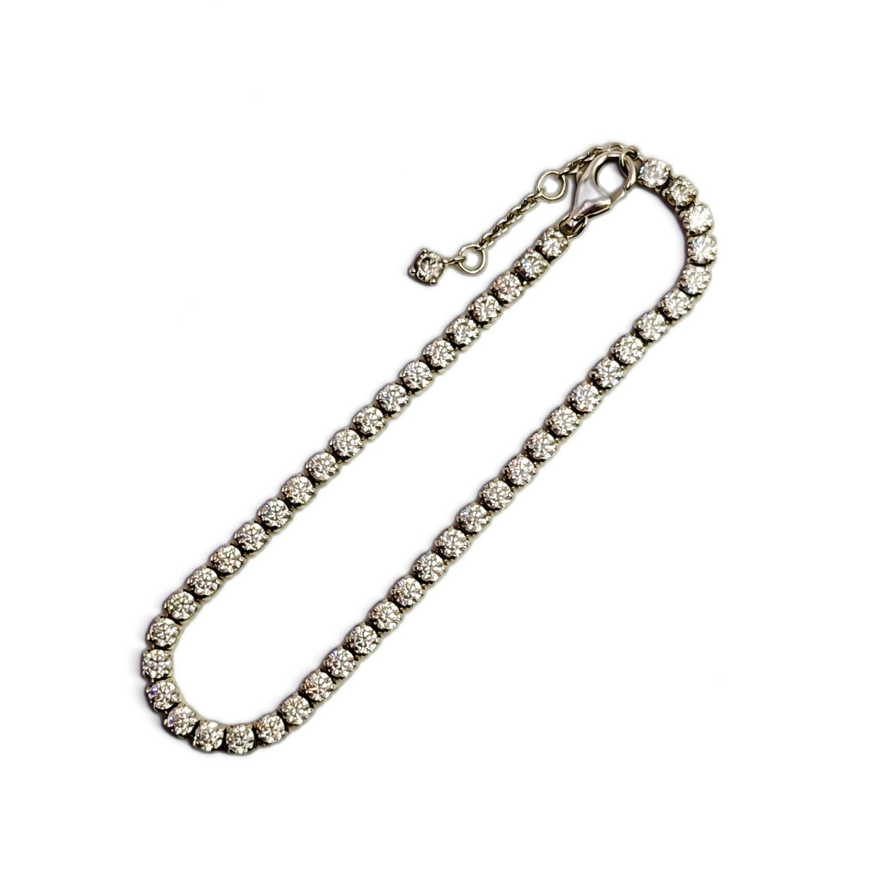 Pandora Sparkling Tennis Bracelet | Sterling Silver | Adjustable 16–18cm #72082 Pandora Sparkling Tennis Bracelet | Sterling Silver | Adjustable 16–18cm #72082 - Image 2