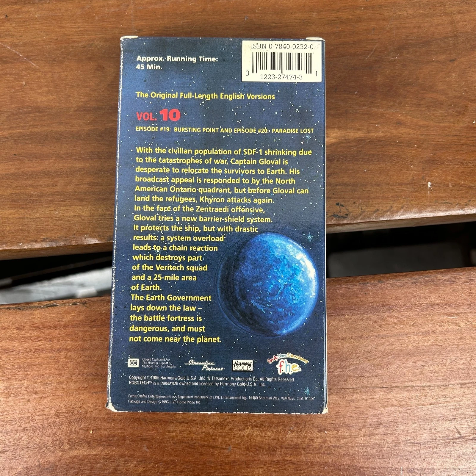 Robotech Vol. 10 VHS | Bursting Point & Paradise Lost | Vintage Anime #70051-4 Robotech Vol. 10 VHS | Bursting Point & Paradise Lost | Vintage Anime #70051-4 - Image 3