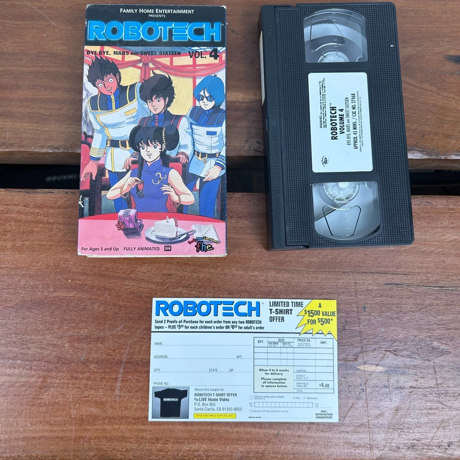 Robotech Vol. 4 VHS | Bye-Bye, Mars & Sweet Sixteen | Vintage Anime #70051 Robotech Vol. 4 VHS | Bye-Bye, Mars & Sweet Sixteen | Vintage Anime #70051