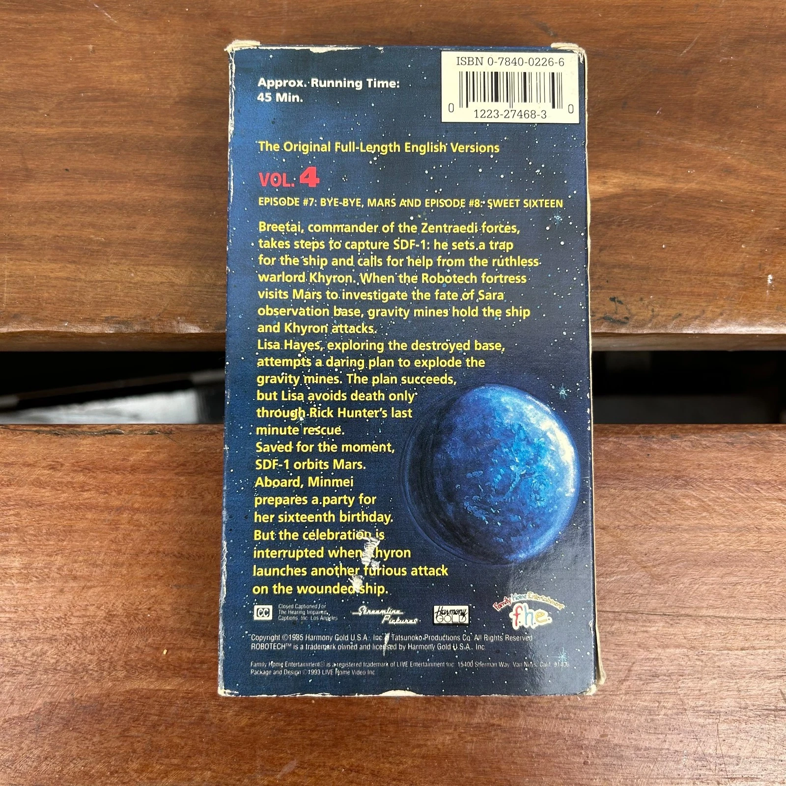 Robotech Vol. 4 VHS | Bye-Bye, Mars & Sweet Sixteen | Vintage Anime #70051 Robotech Vol. 4 VHS | Bye-Bye, Mars & Sweet Sixteen | Vintage Anime #70051 - Image 3
