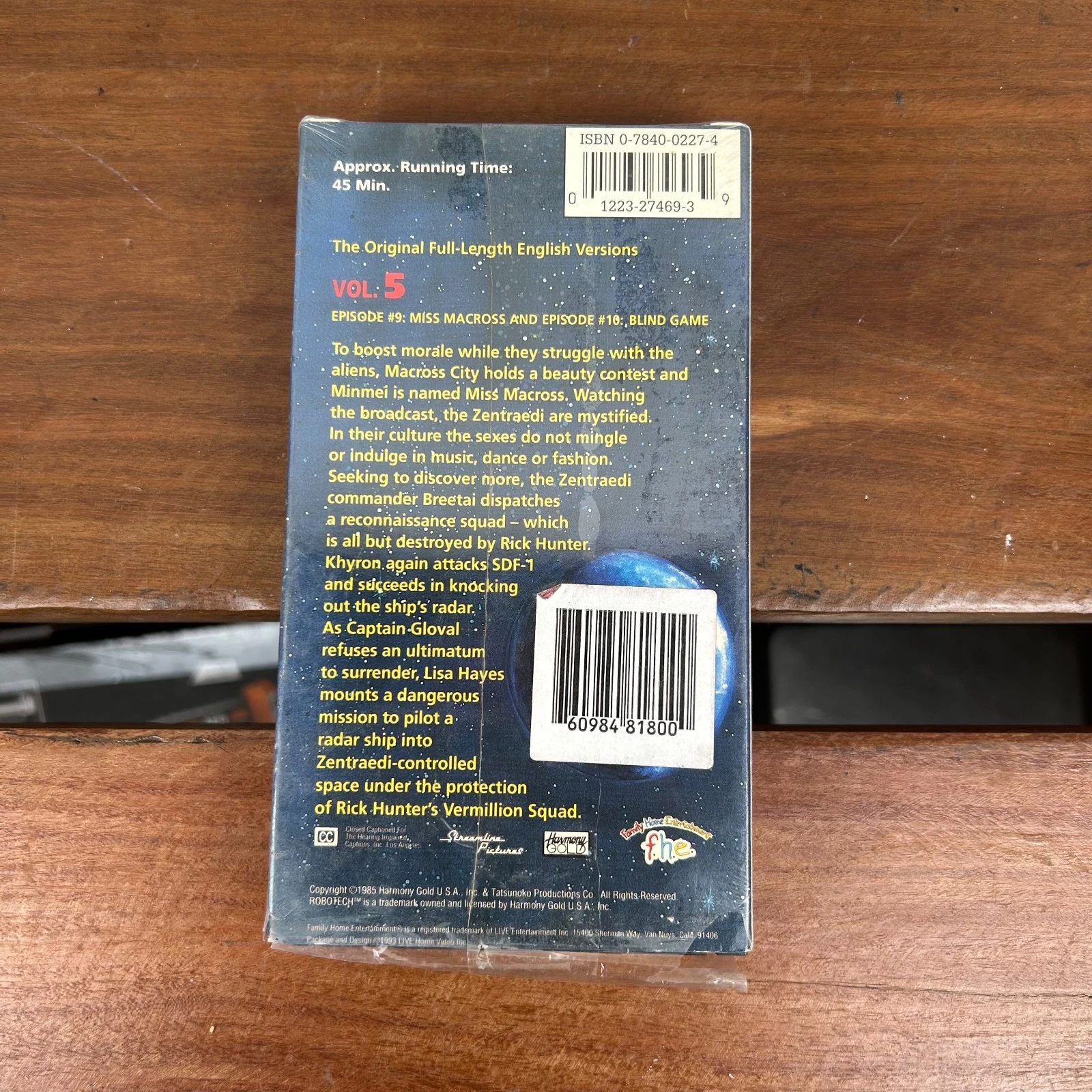 Robotech Vol. 5 VHS | Miss Macross & Blind Game | Vintage Anime #70051-1 Robotech Vol. 5 VHS | Miss Macross & Blind Game | Vintage Anime #70051-1 - Image 3