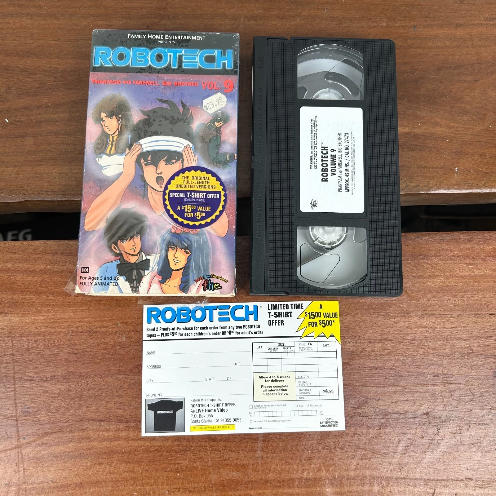Robotech Vol. 9 VHS | Phantasm & Farewell, Big Brother | Vintage Anime #70051-3 Robotech Vol. 9 VHS | Phantasm & Farewell, Big Brother | Vintage Anime #70051-3