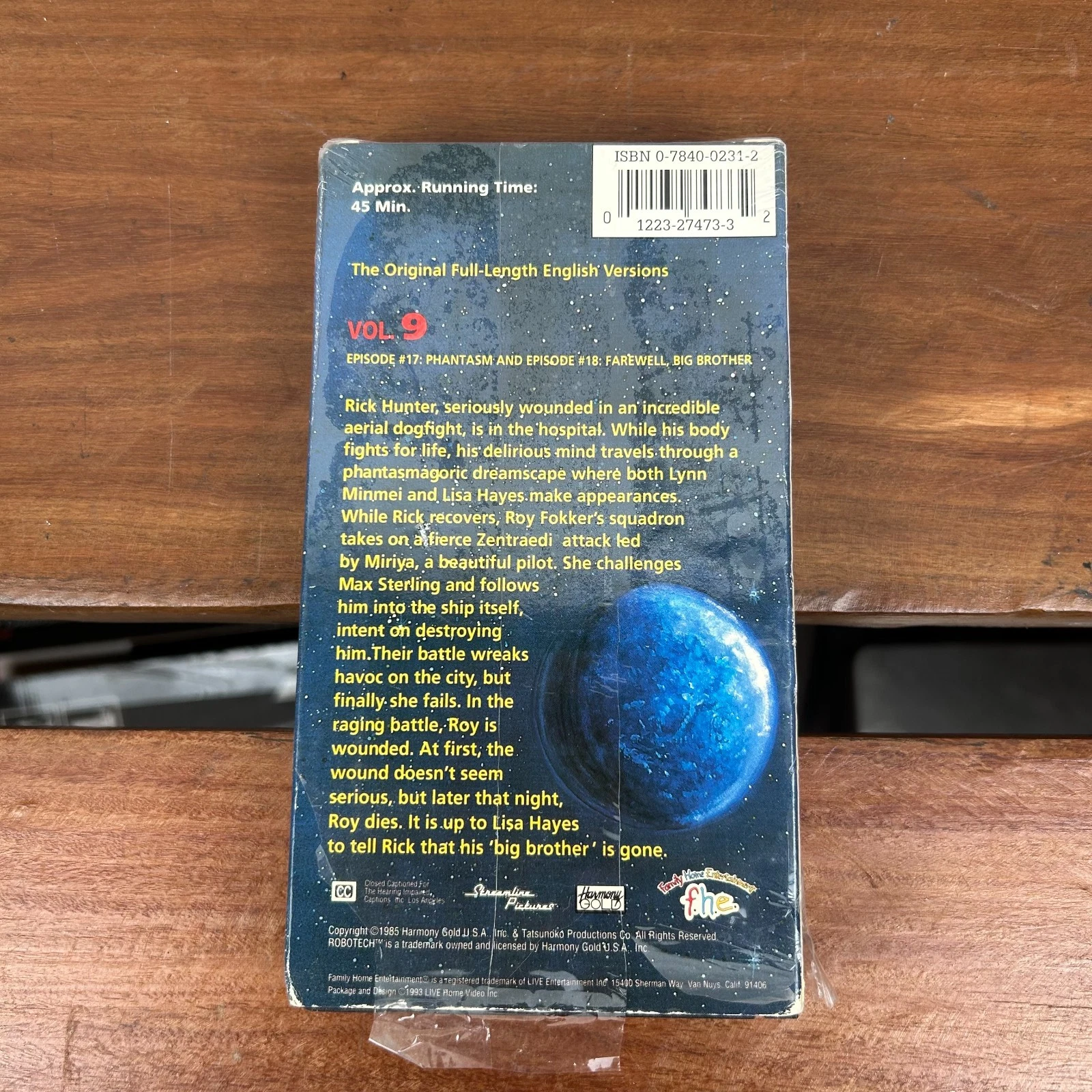 Robotech Vol. 9 VHS | Phantasm & Farewell, Big Brother | Vintage Anime #70051-3 Robotech Vol. 9 VHS | Phantasm & Farewell, Big Brother | Vintage Anime #70051-3 - Image 3