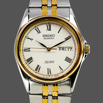 Seiko 7N43-T011 Two-Tone Quartz Watch | 35mm | Roman Numeral Dial #72179