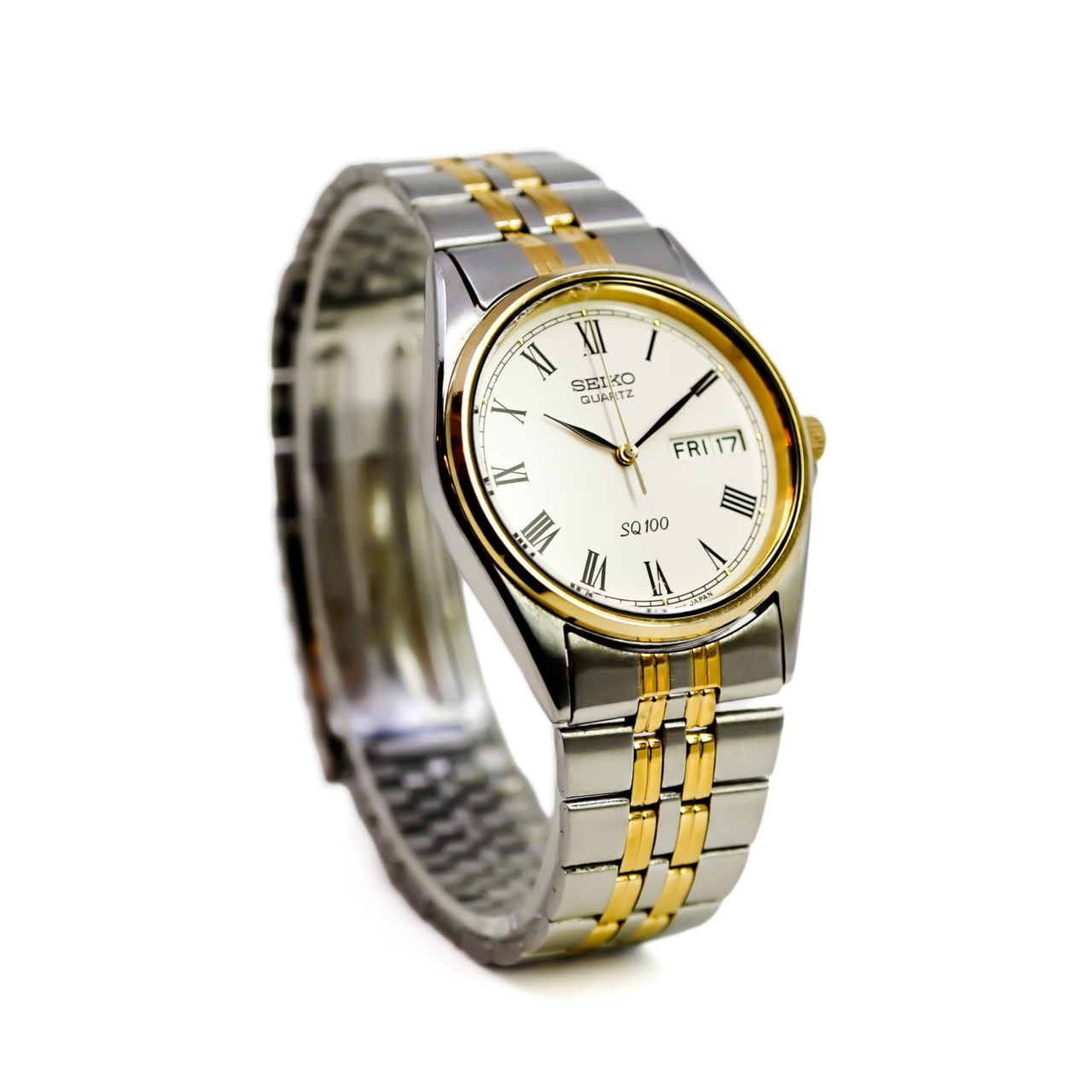 Seiko 7N43-T011 Two-Tone Quartz Watch | 35mm | Roman Numeral Dial #72179 Seiko 7N43-T011 Two-Tone Quartz Watch | 35mm | Roman Numeral Dial #72179 - Image 3