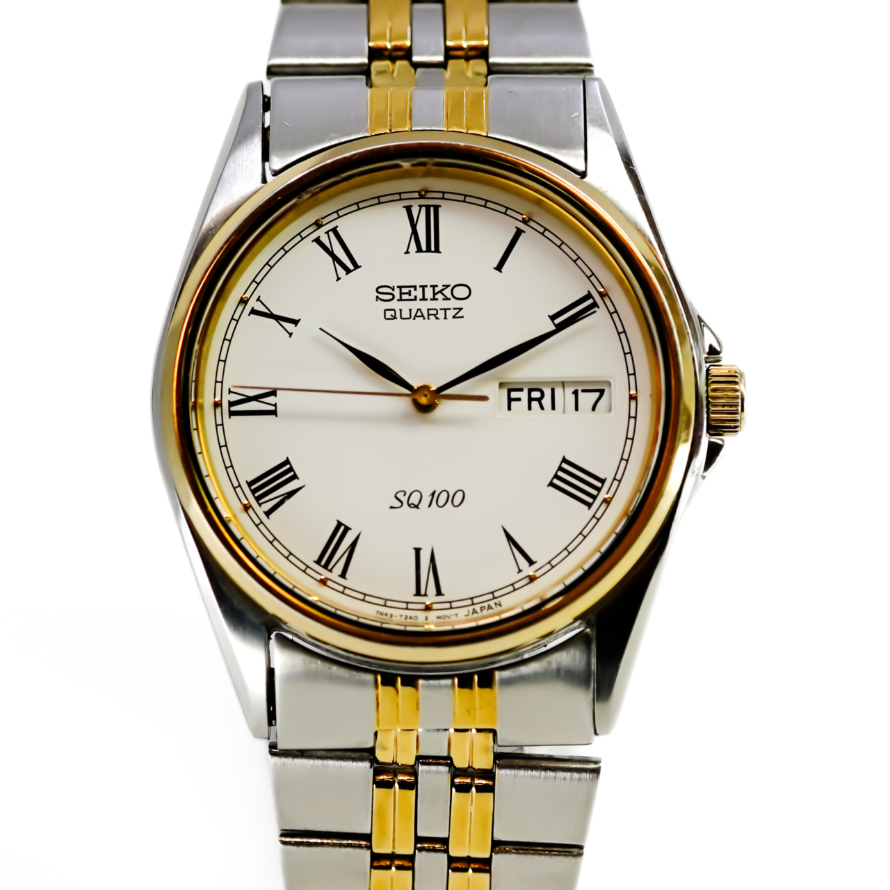 Seiko 7N43-T011 Two-Tone Quartz Watch | 35mm | Roman Numeral Dial #72179 Seiko 7N43-T011 Two-Tone Quartz Watch | 35mm | Roman Numeral Dial #72179 - Image 5