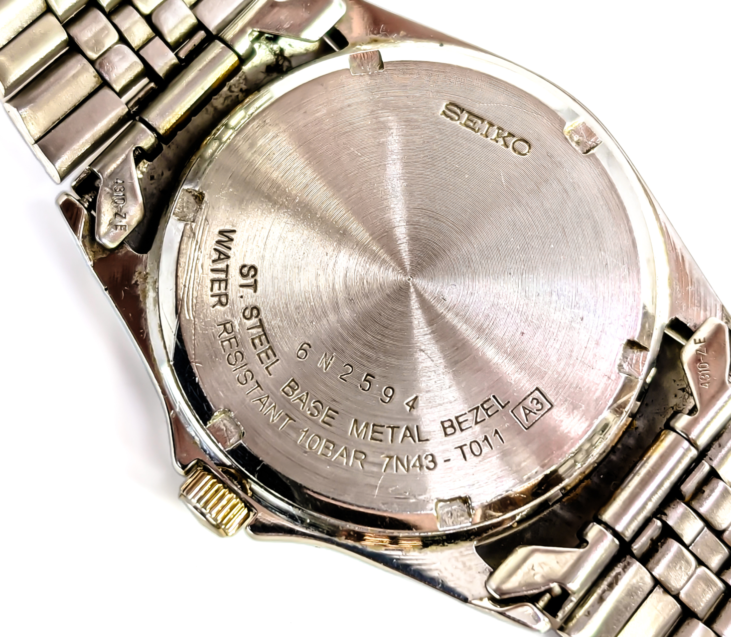 Seiko 7N43-T011 Two-Tone Quartz Watch | 35mm | Roman Numeral Dial #72179 Seiko 7N43-T011 Two-Tone Quartz Watch | 35mm | Roman Numeral Dial #72179 - Image 8