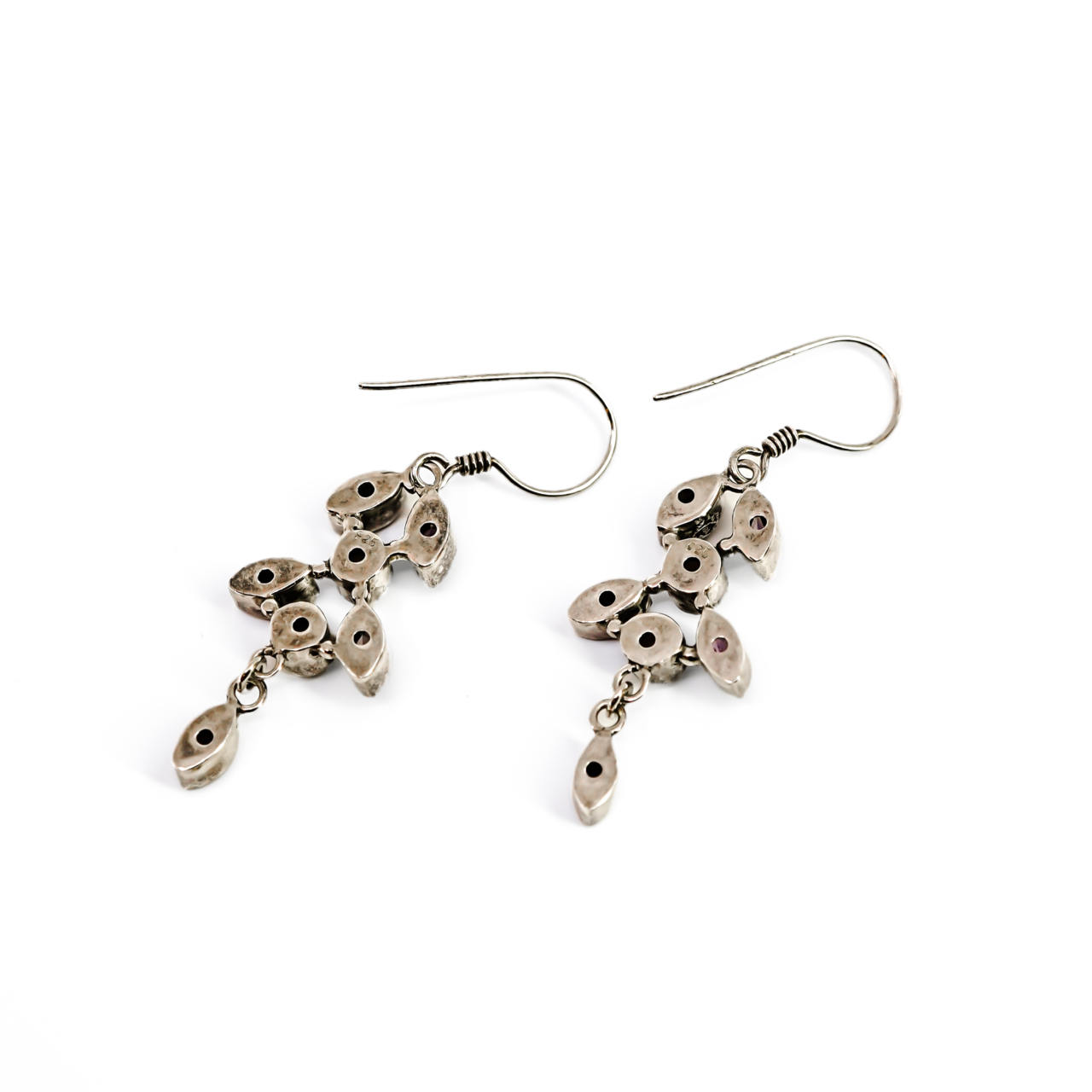 Sterling Silver Amethyst & Pearl Drop Earrings | 5.9g | 35mm #71957 Sterling Silver Amethyst & Pearl Drop Earrings | 5.9g | 35mm #71957 - Image 3