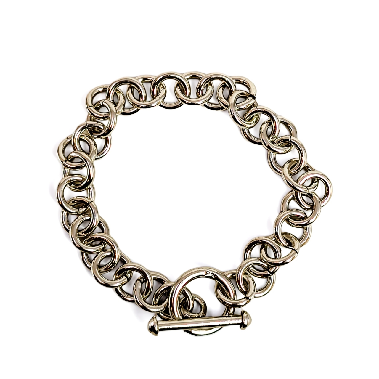 Sterling Silver Belcher Toggle Bracelet | 18.9g | 17cm #71935 Sterling Silver Belcher Toggle Bracelet | 18.9g | 17cm #71935