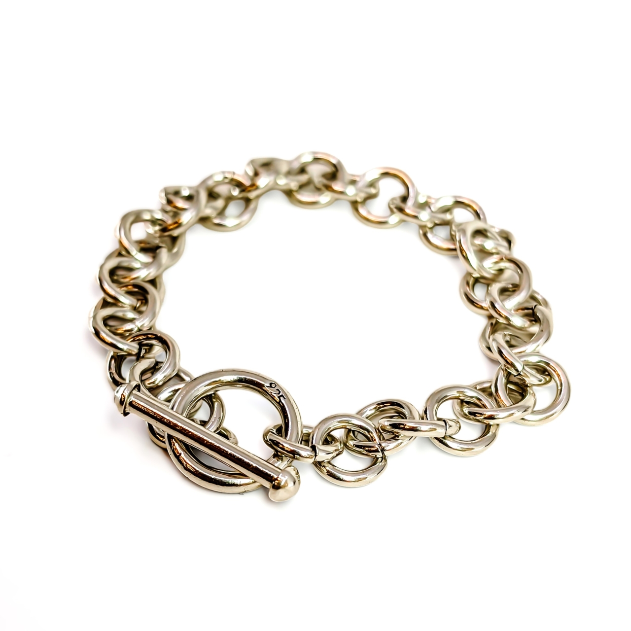 Sterling Silver Belcher Toggle Bracelet | 18.9g | 17cm #71935 Sterling Silver Belcher Toggle Bracelet | 18.9g | 17cm #71935 - Image 2