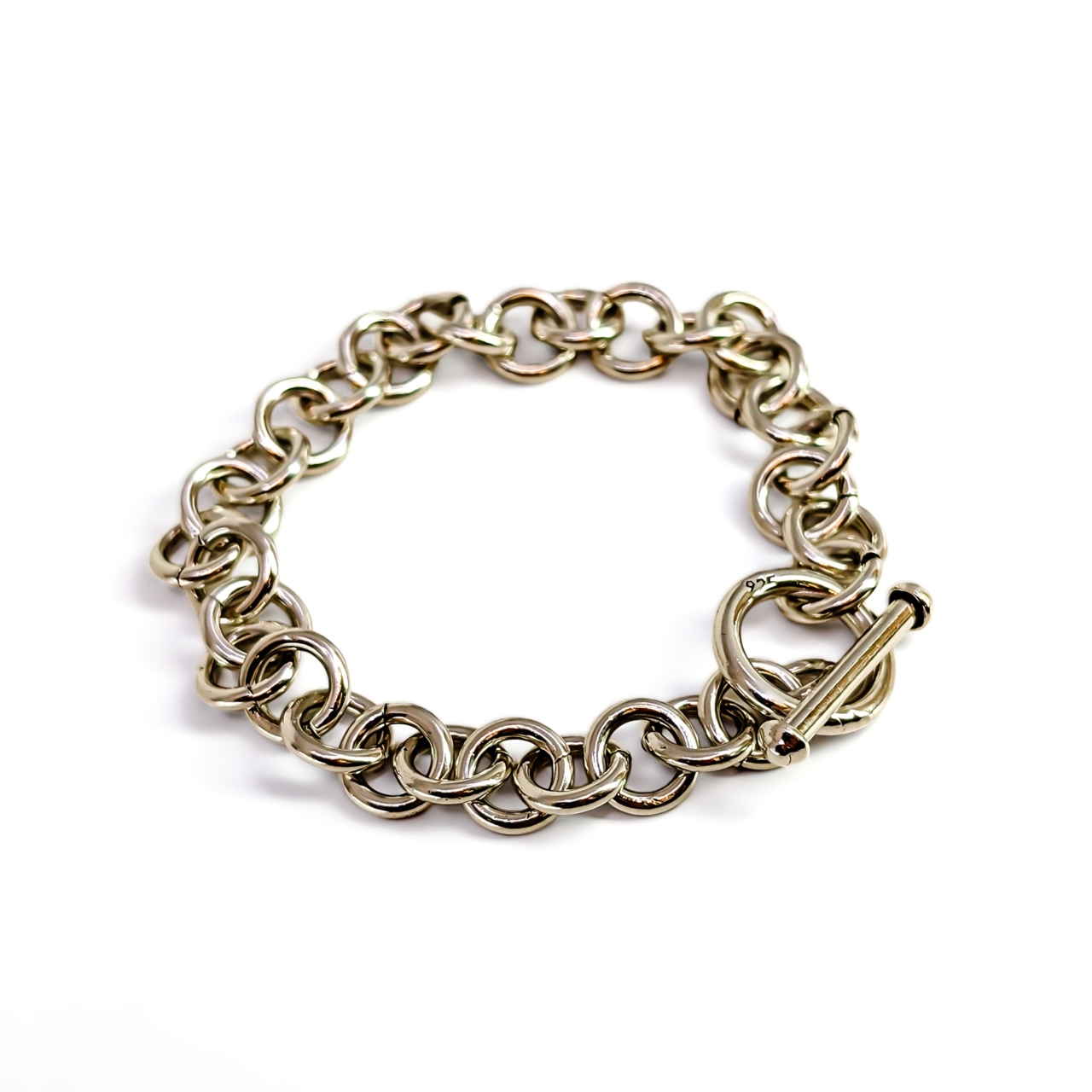 Sterling Silver Belcher Toggle Bracelet | 18.9g | 17cm #71935 Sterling Silver Belcher Toggle Bracelet | 18.9g | 17cm #71935 - Image 3