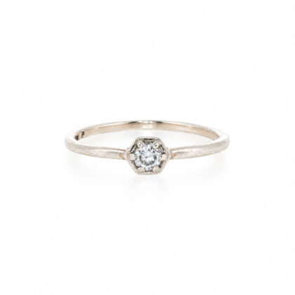 Monty's Sterling Silver CZ Solitaire Ring | 1.3g | Size O #71922