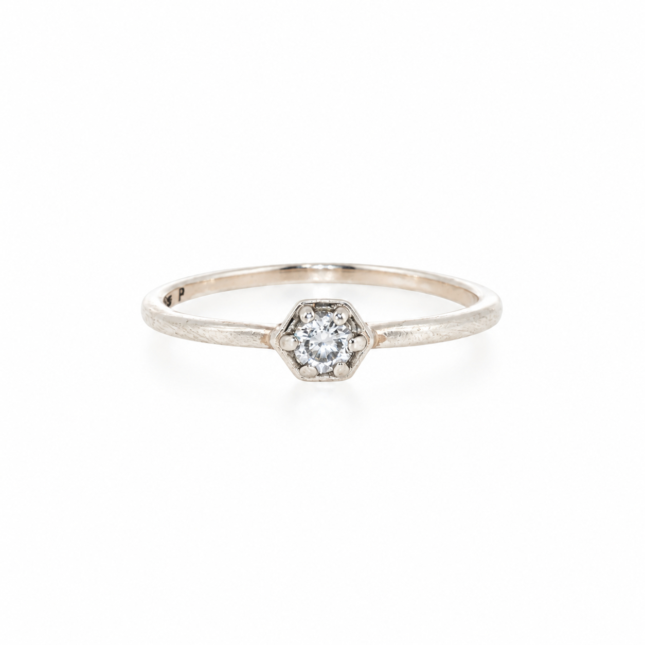 Sterling Silver CZ Solitaire Ring | 1.3g | Size O #71922 Sterling Silver CZ Solitaire Ring | 1.3g | Size O #71922