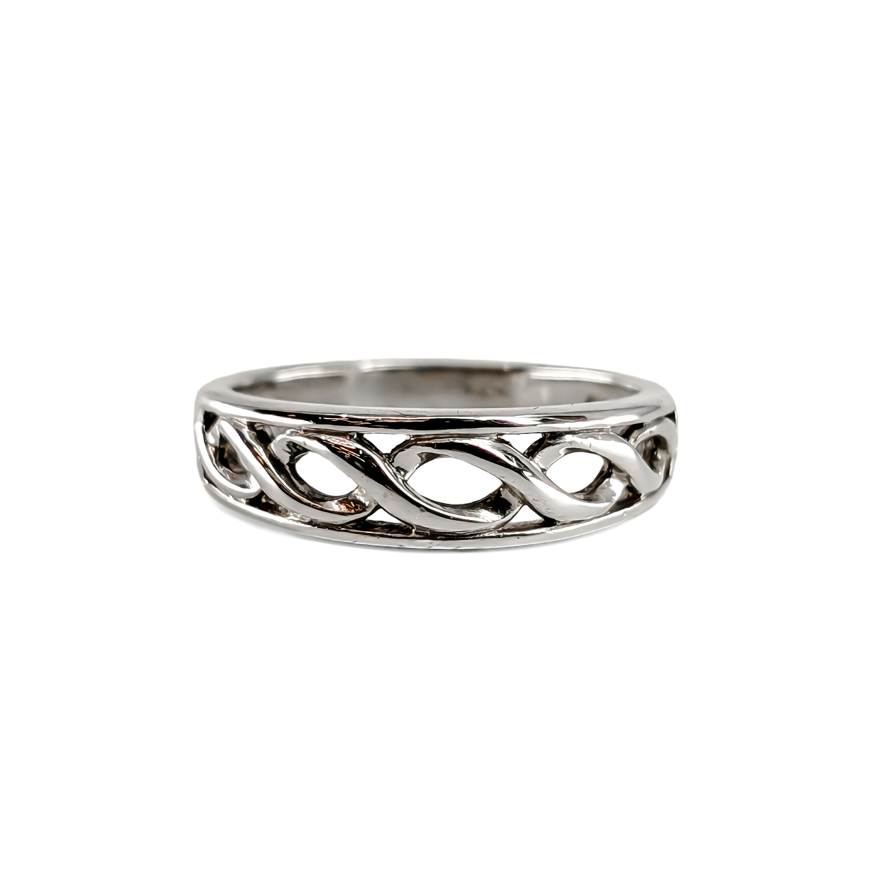 Sterling Silver Celtic-Style Ring | 3.3g | Size O½ #72187 Sterling Silver Celtic-Style Ring | 3.3g | Size O½ #72187 - Image 3