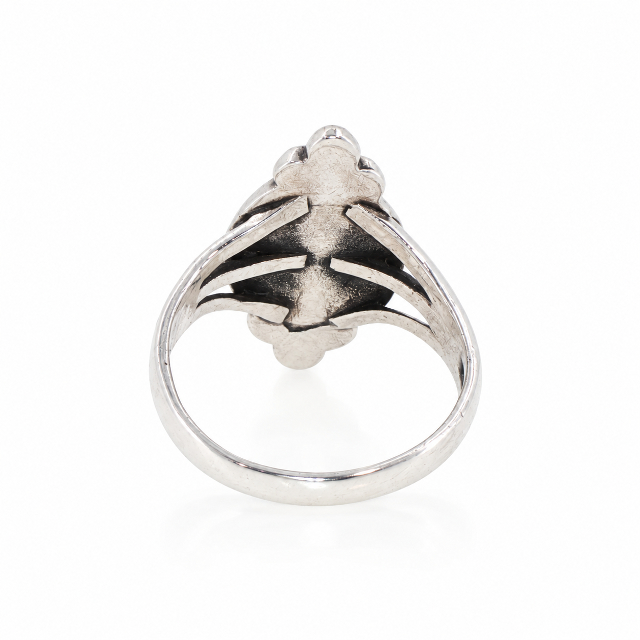 Sterling Silver Green Stone Ring | 3.6g | Size L 1/2 #71924 Sterling Silver Green Stone Ring | 3.6g | Size L 1/2 #71924 - Image 3