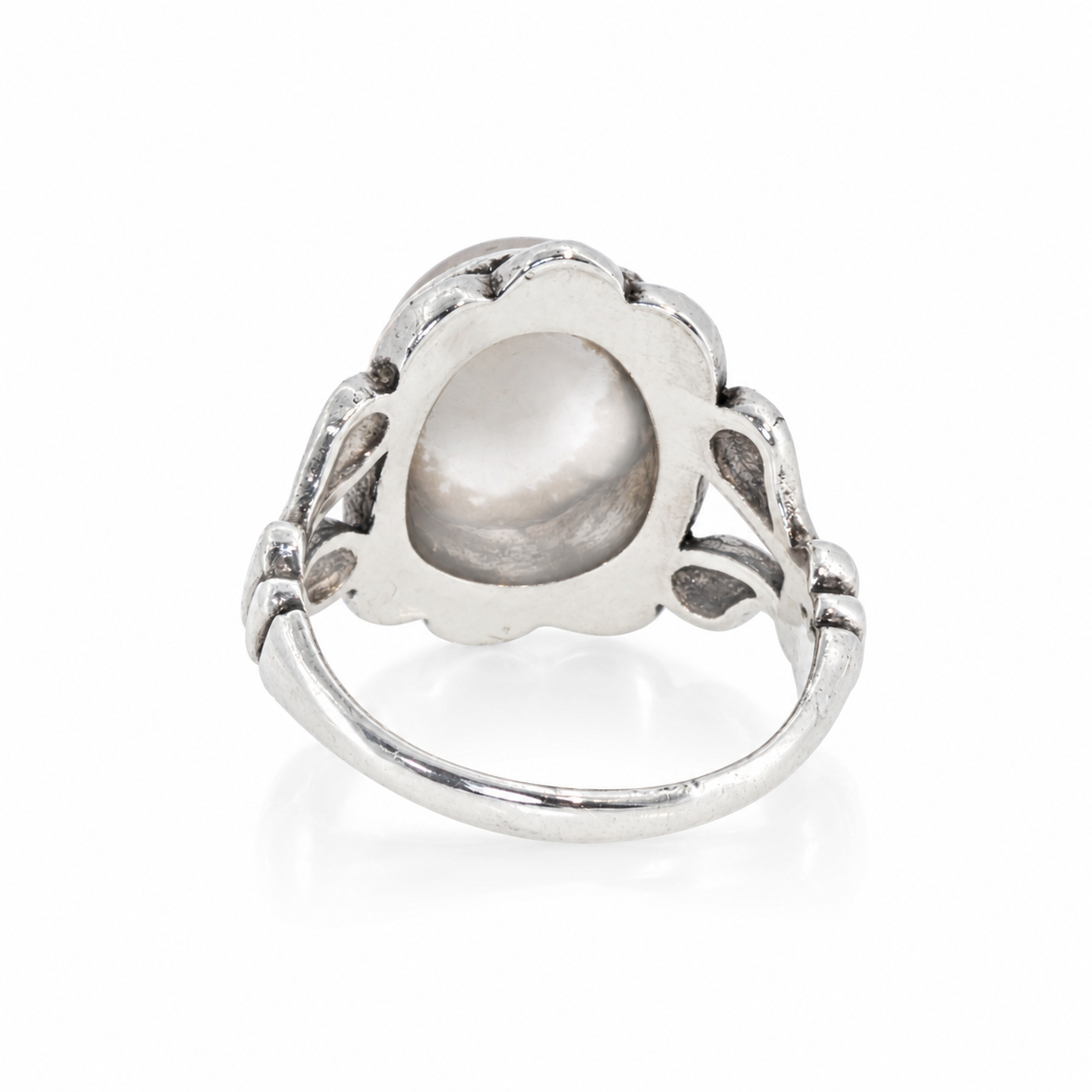 Sterling Silver Green Stone Ring | 3.6g | Size L 1/2 #71925 Sterling Silver Green Stone Ring | 3.6g | Size L 1/2 #71925 - Image 4