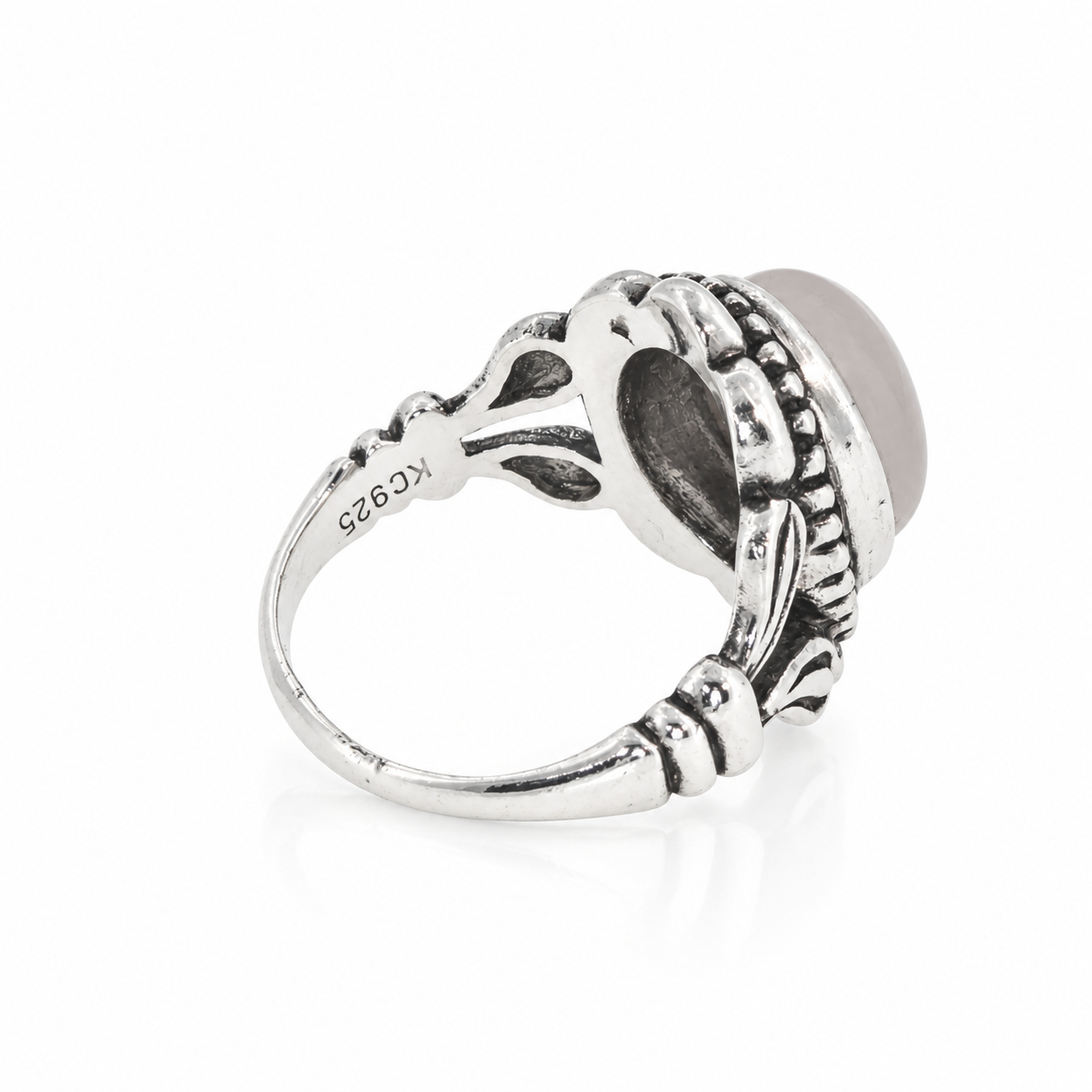 Sterling Silver Green Stone Ring | 3.6g | Size L 1/2 #71925 Sterling Silver Green Stone Ring | 3.6g | Size L 1/2 #71925 - Image 5