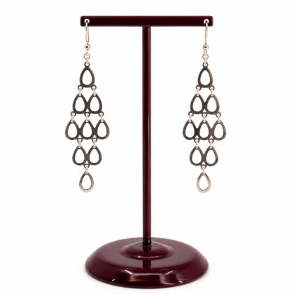 Sterling Silver Long Dangle Earrings | 2.6g | 68mm #71926
