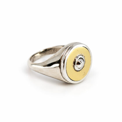 Sterling Silver Men’s Two-Tone Signet Ring | 16.7g | Size Z | 20mm #72326-23