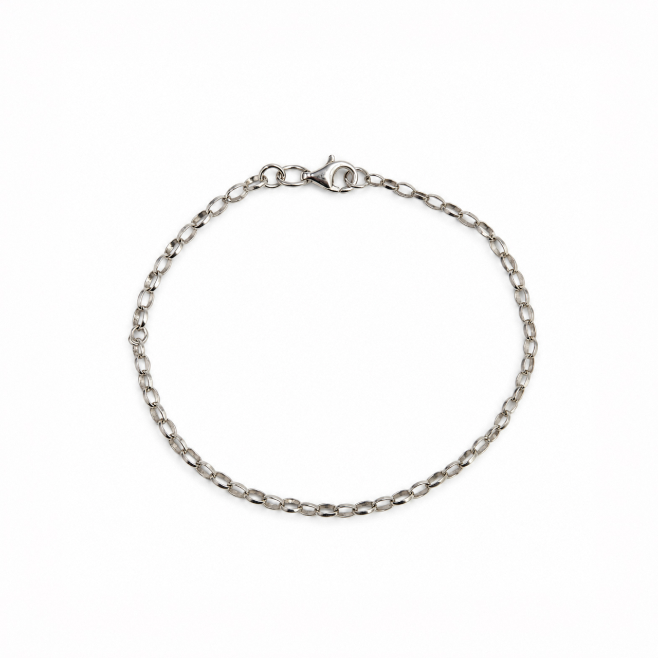 Sterling Silver Oval Belcher Bracelet | 2.0g | 18cm #72052 Sterling Silver Oval Belcher Bracelet | 2.0g | 18cm #72052