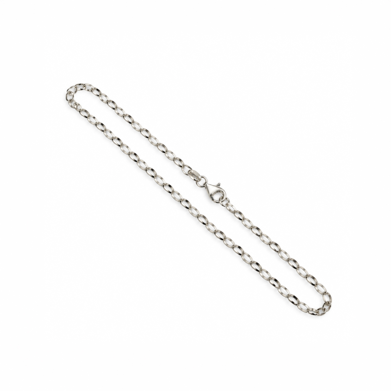 Sterling Silver Oval Belcher Bracelet | 2.0g | 18cm #72052 Sterling Silver Oval Belcher Bracelet | 2.0g | 18cm #72052 - Image 2