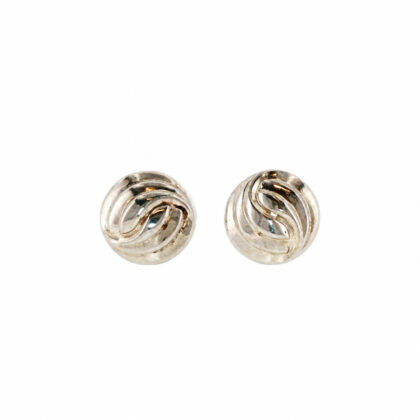 Monty's Sterling Silver Round Swirl Pattern Stud Earrings | 10mm | 1.2g #71231-38