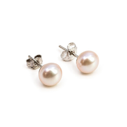 Monty's Sterling Silver White Pearl Stud Earrings | 1.1g | 7mm #72326-32