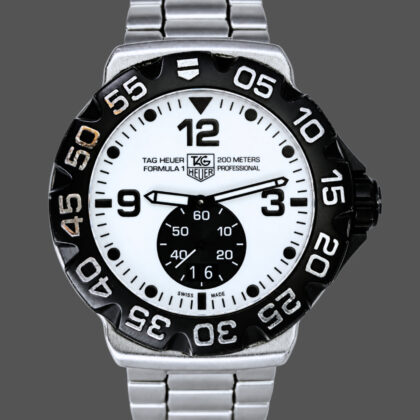 TAG Heuer Formula 1 Grande WAH1011 Quartz 44mm Watch | Black & White Dial #71596