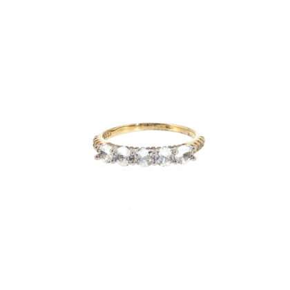 Sterling Silver Cubic Zirconia Ring | 3.1g | Size T1/2 #71853