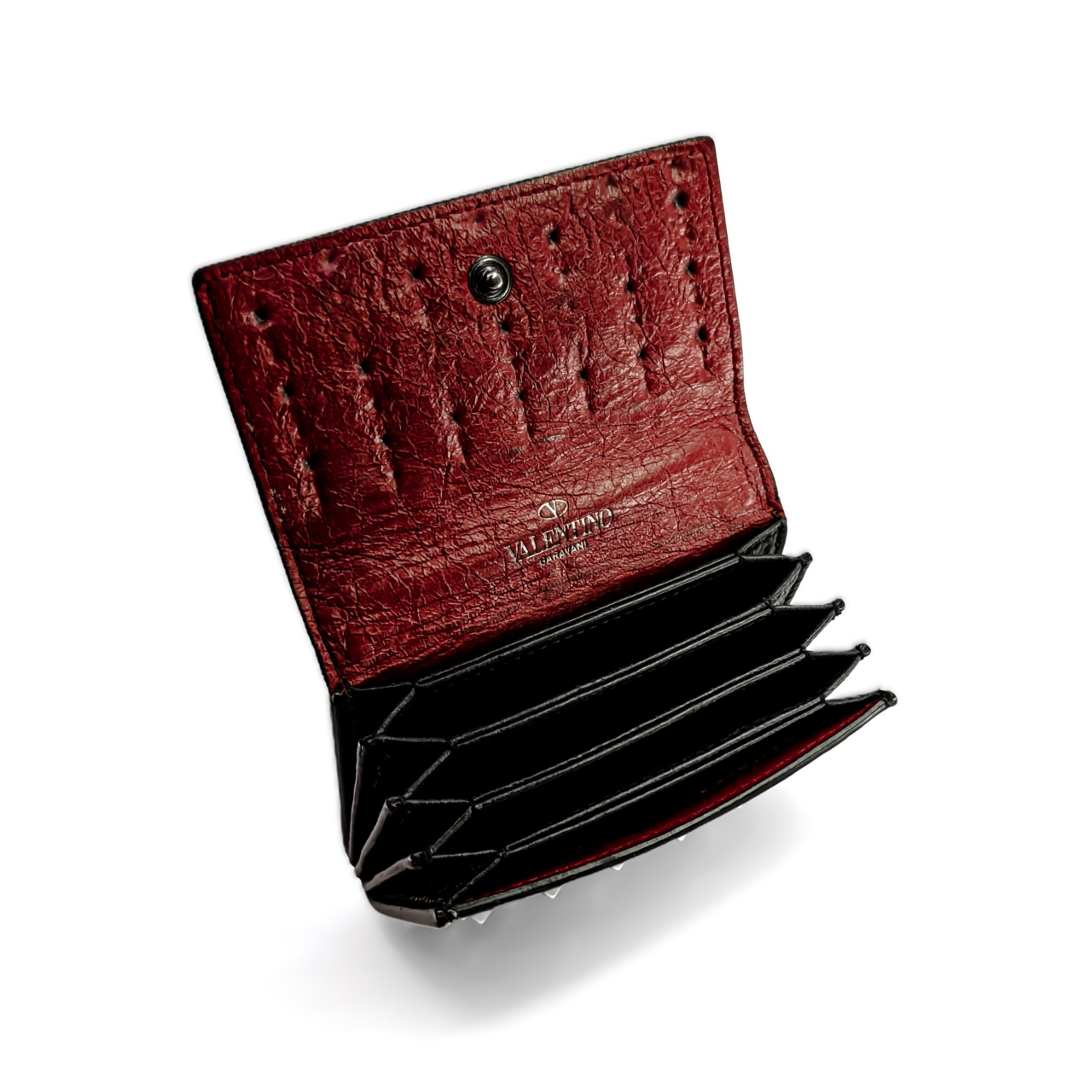 Valentino Rockstud Spike Nappa Bifold Card Holder | PR-NP54.AED.2 | Box #72239 Valentino Rockstud Spike Nappa Bifold Card Holder | PR-NP54.AED.2 | Box #72239 - Image 11