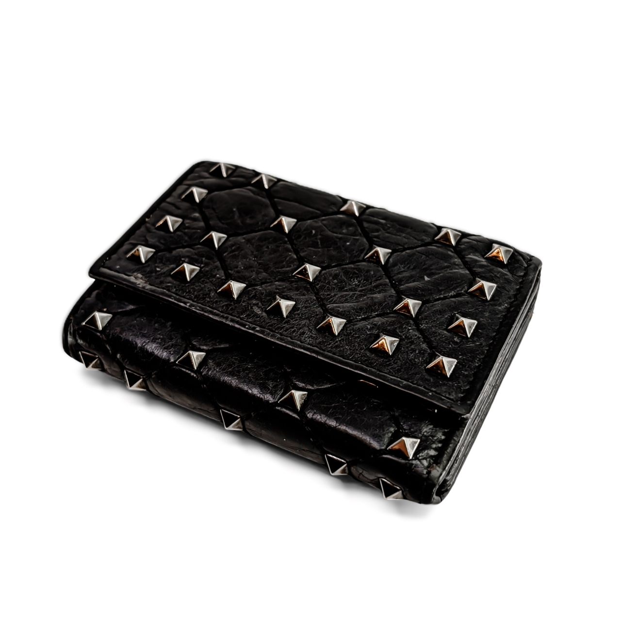 Valentino Rockstud Spike Nappa Bifold Card Holder | PR-NP54.AED.2 | Box #72239 Valentino Rockstud Spike Nappa Bifold Card Holder | PR-NP54.AED.2 | Box #72239 - Image 6