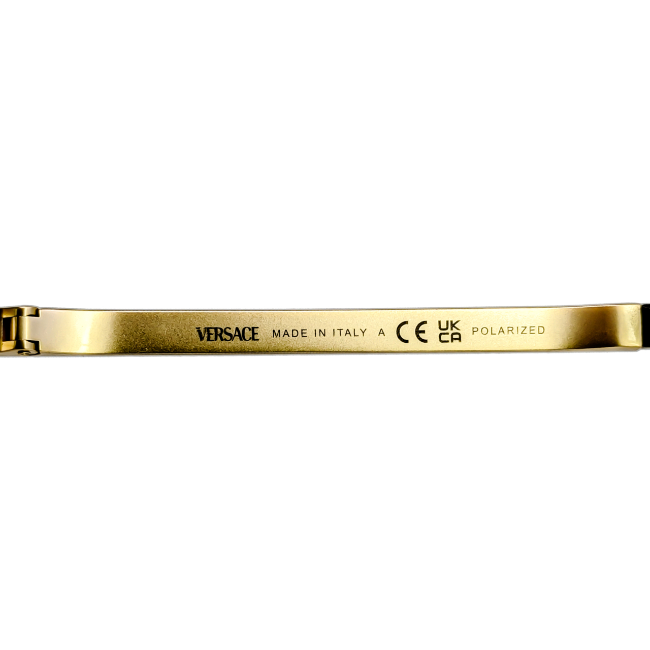Versace VE2294 1002/81 Polarised Sunglasses | Black & Gold-Tone | 61mm ...